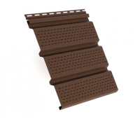 Софит коричневый полностью перфорированный Софит коричневый полностью перфорированный