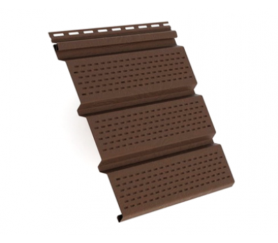 Софит коричневый полностью перфорированный от производителя Россия по цене 530 р Софит коричневый полностью перфорированный от производителя Россия по цене 530 р