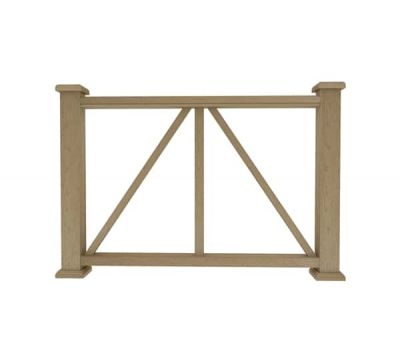 Ограждение из ДПК Е1 натуральный от производителя Dortmax по цене 8 860 р Ограждение из ДПК Е1 натуральный от производителя Dortmax по цене 8 860 р