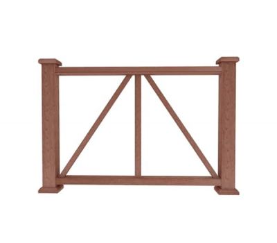 Ограждение из ДПК Е1 терракот от производителя Dortmax по цене 8 860 р Ограждение из ДПК Е1 терракот от производителя Dortmax по цене 8 860 р