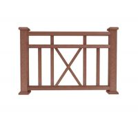 Ограждение из ДПК Р1 терракот Ограждение из ДПК Р1 терракот