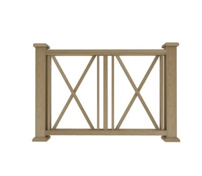 Ограждение из ДПК И1 натуральный от производителя Dortmax по цене 8 860 р Ограждение из ДПК И1 натуральный от производителя Dortmax по цене 8 860 р