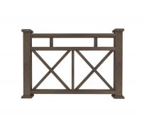 Ограждение из ДПК Ж1 коричневый Ограждение из ДПК Ж1 коричневый