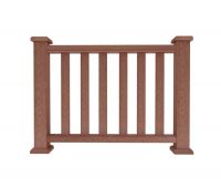 Ограждение из ДПК А1 терракот