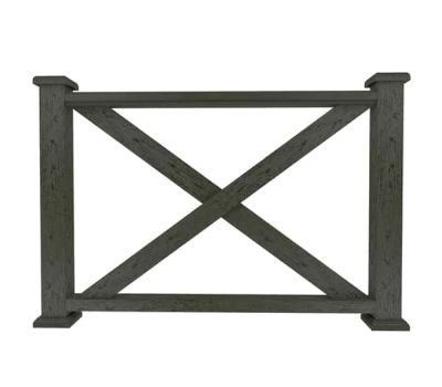 Ограждение из ДПК М1 черный от производителя Dortmax по цене 8 860 р Ограждение из ДПК М1 черный от производителя Dortmax по цене 8 860 р