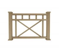 Ограждение из ДПК Д1 натуральный Ограждение из ДПК Д1 натуральный