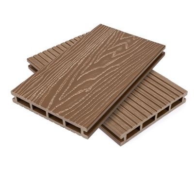 Террасная доска пустотелая ДПК Орех от производителя NanoWood по цене 490 р Террасная доска пустотелая ДПК Орех от производителя NanoWood по цене 490 р