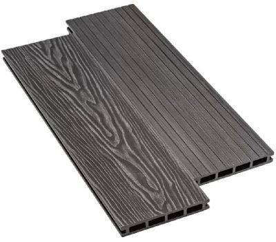Террасная доска ДПК Praktik New - Графит от производителя Deckart (Россия) по цене 580 р Террасная доска ДПК Praktik New - Графит от производителя Deckart (Россия) по цене 580 р
