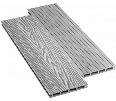 Террасная доска ДПК Praktik New - Серый от производителя Deckart (Россия) по цене 580 р Террасная доска ДПК Praktik New - Серый от производителя Deckart (Россия) по цене 580 р