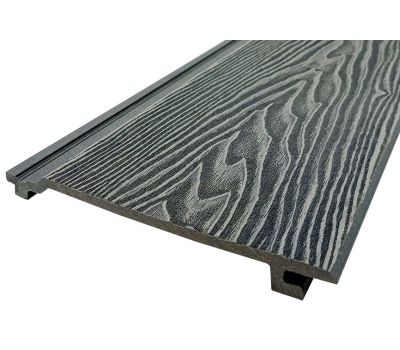 Сайдинг ДПК 3D тиснение 185x19 Серый от производителя по цене 430 р Сайдинг ДПК 3D тиснение 185x19 Серый от производителя по цене 430 р