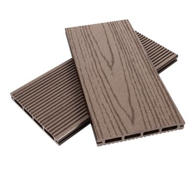 Террасная доска пустотелая ДПК ECO New Шоколад от производителя NanoWood по цене 297 р Террасная доска пустотелая ДПК ECO New Шоколад от производителя NanoWood по цене 297 р