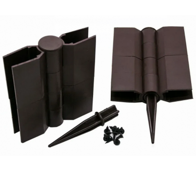  Коричневый угол поворотный для доски из ДПК 150х25-30от 60° до 180° пластик   от производителя  NanoWood по цене 300 р