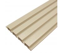 Доска Фасадная из ДПК Wood Рейка Слоновая кость Доска Фасадная из ДПК Wood Рейка Слоновая кость