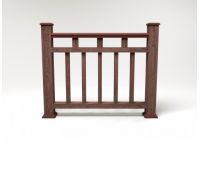 Ограждение ДПК цвет Шоколад Сборка №1 Ограждение ДПК цвет Шоколад Сборка №1