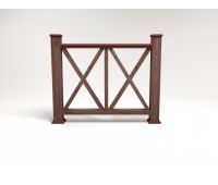 Ограждение ДПК цвет Шоколад Сборка №7 Ограждение ДПК цвет Шоколад Сборка №7