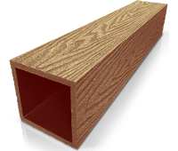 Столб ДПК 3D фактура дерева Бук Столб ДПК 3D фактура дерева Бук