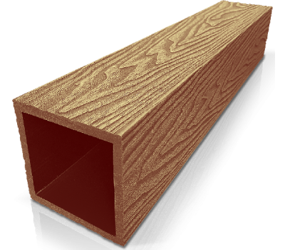 Столб ДПК 3D фактура дерева Бук от производителя GardenParkett по цене 1 360 р Столб ДПК 3D фактура дерева Бук от производителя GardenParkett по цене 1 360 р