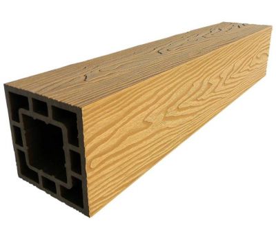 Столб опорный ДПК 3D фактура дерева Бук от производителя GardenParkett по цене 1 910 р Столб опорный ДПК 3D фактура дерева Бук от производителя GardenParkett по цене 1 910 р