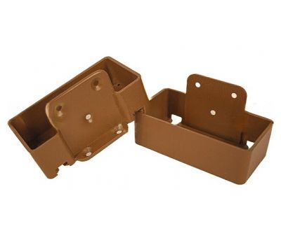 Крепление перил из алюминия прямое Орех от производителя GardenParkett по цене 459 р Крепление перил из алюминия прямое Орех от производителя GardenParkett по цене 459 р