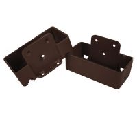 Крепление перил из алюминия прямое Венге Крепление перил из алюминия прямое Венге