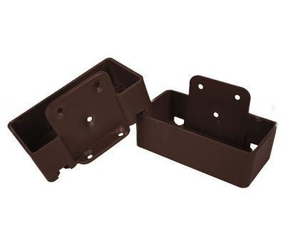 Крепление перил из алюминия прямое Венге от производителя GardenParkett по цене 459 р Крепление перил из алюминия прямое Венге от производителя GardenParkett по цене 459 р