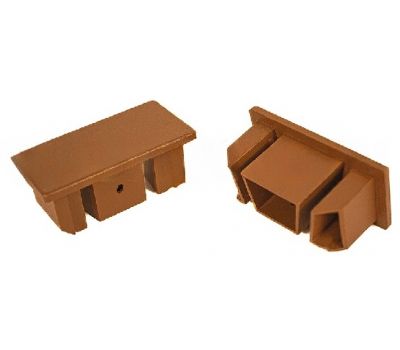 Заглушка торцевая из алюминия для перил Орех от производителя GardenParkett по цене 386 р Заглушка торцевая из алюминия для перил Орех от производителя GardenParkett по цене 386 р