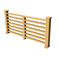 Декоративные ограждения ДПК " Марсело", Песчаник, шлифованное Декоративные ограждения ДПК " Марсело", Песчаник, шлифованное