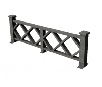 Декоративные ограждения ДПК " Миллениум", Серый базальт, шлифованное Декоративные ограждения ДПК " Миллениум", Серый базальт, шлифованное