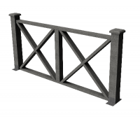 Декоративные ограждения ДПК " Тауэр", Серый базальт, шлифованное Декоративные ограждения ДПК " Тауэр", Серый базальт, шлифованное