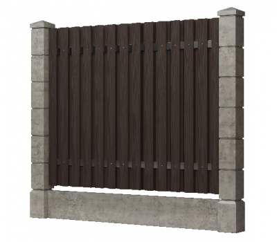 Доска заборная ДПК, шлифованная Венге от производителя GrinderDeco по цене 367 р Доска заборная ДПК, шлифованная Венге от производителя GrinderDeco по цене 367 р