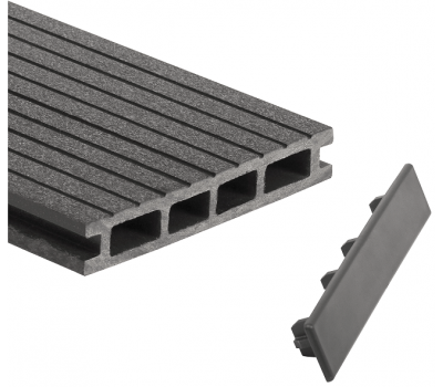 Заглушка для доски торцевая Серый (под заказ) от производителя  GrinderDeco по цене 399 р