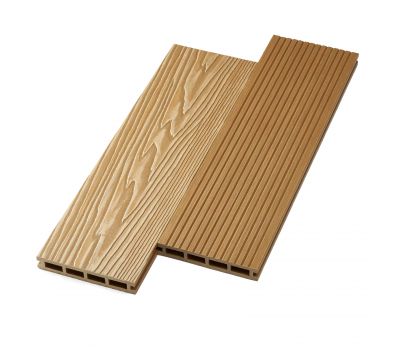 Террасная доска ДПК двусторонняя New 3D тиснение + вельвет Орех от производителя NanoWood по цене 495 р Террасная доска ДПК двусторонняя New 3D тиснение + вельвет Орех от производителя NanoWood по цене 495 р