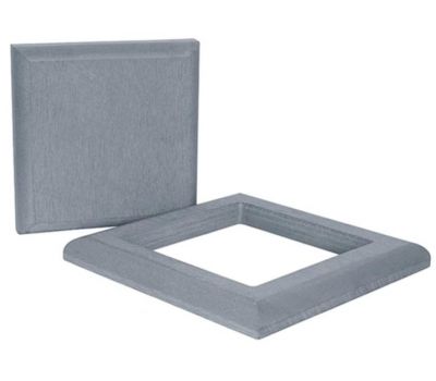 Комплект крышка и юбка из ДПК для столба Серый от производителя Polivan Group по цене 1 320 р Комплект крышка и юбка из ДПК для столба Серый от производителя Polivan Group по цене 1 320 р