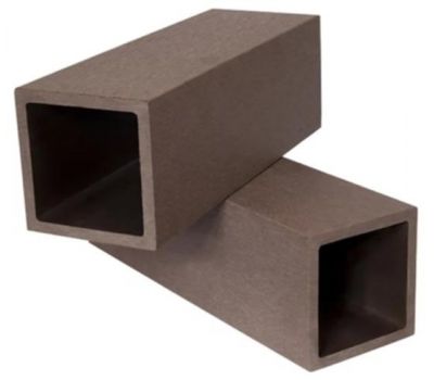 Столб из ДПК без фактуры Темно-коричневый от производителя Polivan Group по цене 1 440 р Столб из ДПК без фактуры Темно-коричневый от производителя Polivan Group по цене 1 440 р