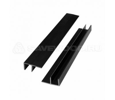 F-профиль ДПК Чёрный от производителя Savewood по цене 373 р F-профиль ДПК Чёрный от производителя Savewood по цене 373 р