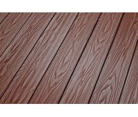 Террасная доска Смарт 3D Пустотелая с пазом Орех Милано Террасная доска Смарт 3D Пустотелая с пазом Орех Милано