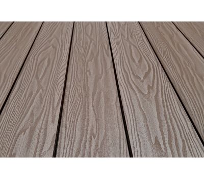 Террасная доска Смарт 3D Полнотелая с пазом Тик Киото от производителя  Terrapol по цене 1 045 р