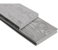 Террасная доска ДПК 3D Storm/Ocean Серая микс (полнотелая) Террасная доска ДПК 3D Storm/Ocean Серая микс (полнотелая)