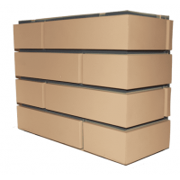 Пластиковая имитация кирпичного столба Реставрация Желтый