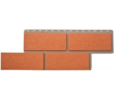 Фасадные панели (цокольный сайдинг) Неаполитанский камень Терракотовый от производителя Альта-профиль по цене 598 р Фасадные панели (цокольный сайдинг) Неаполитанский камень Терракотовый от производителя Альта-профиль по цене 598 р