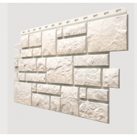 Фасадные панели (цокольный сайдинг) , Burg (камень), Weibburg Белый Фасадные панели (цокольный сайдинг) , Burg (камень), Weibburg Белый