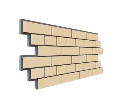 Фасадная термопанель Кирпич 20 мм - Светло-жёлтый от производителя Доломит по цене 980 р Фасадная термопанель Кирпич 20 мм - Светло-жёлтый от производителя Доломит по цене 980 р