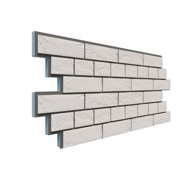 Фасадная термопанель Венецианский кирпич 20 мм - Белый от производителя  Доломит по цене 980 р