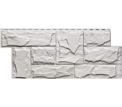 Фасадные панели СЕРИЯ Гранит Леон - Белый от производителя  Т-сайдинг по цене 580 р