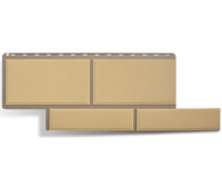 Фасадные панели (цокольный сайдинг) Флорентийский камень Песчанный Фасадные панели (цокольный сайдинг) Флорентийский камень Песчанный