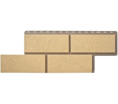 Фасадные панели (цокольный сайдинг)  Неаполитанский камень Песчанный от производителя  Альта-профиль по цене 598 р