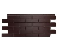 Цокольный сайдинг «Кирпич гладкий» Темно-коричневый Цокольный сайдинг «Кирпич гладкий» Темно-коричневый