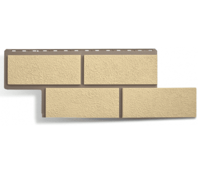 Фасадные панели (цокольный сайдинг) Неаполитанский камень Слоновая Кость от производителя Альта-профиль по цене 598 р Фасадные панели (цокольный сайдинг) Неаполитанский камень Слоновая Кость от производителя Альта-профиль по цене 598 р