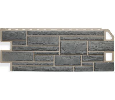 Фасадные панели (цокольный сайдинг) Камень Серый от производителя Альта-профиль по цене 632 р Фасадные панели (цокольный сайдинг) Камень Серый от производителя Альта-профиль по цене 632 р