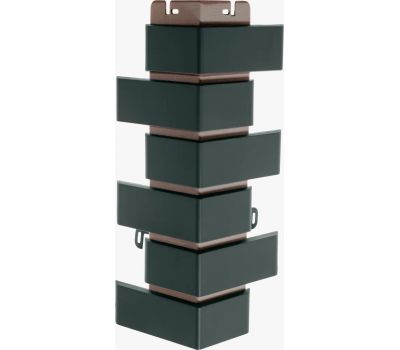 Угол наружный Кирпич клинкерный Графит от производителя Альта-профиль по цене 681 р Угол наружный Кирпич клинкерный Графит от производителя Альта-профиль по цене 681 р